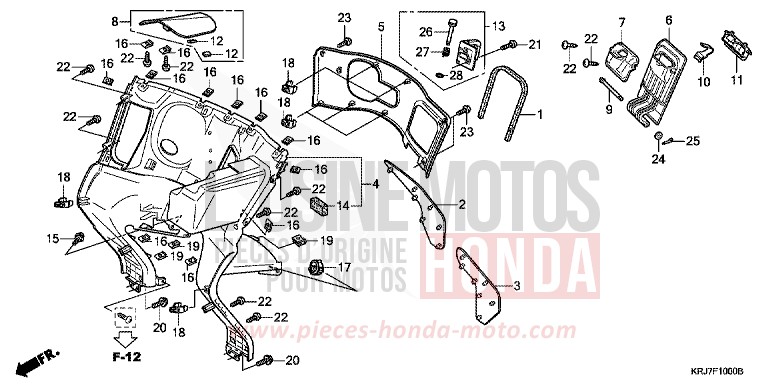 BOITE INTERIEURE von S-wing ABS QUASAR SILVER METALLIC (NHA48) von 2011